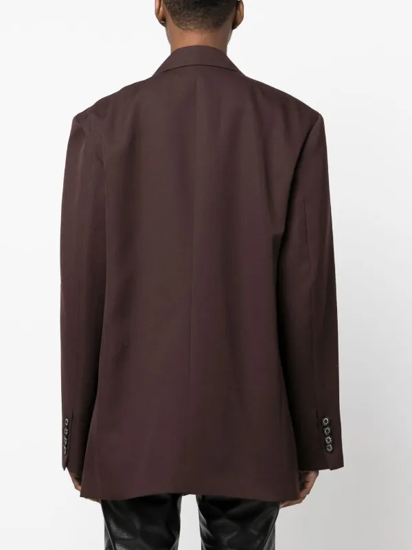 ジャケット LOW CLASSIC : 24FW / OVER FIT WOOL BLAZER (BROWN) Jos. A. Bank Corporate Collection Silk/Wool Blend Tan Blazer