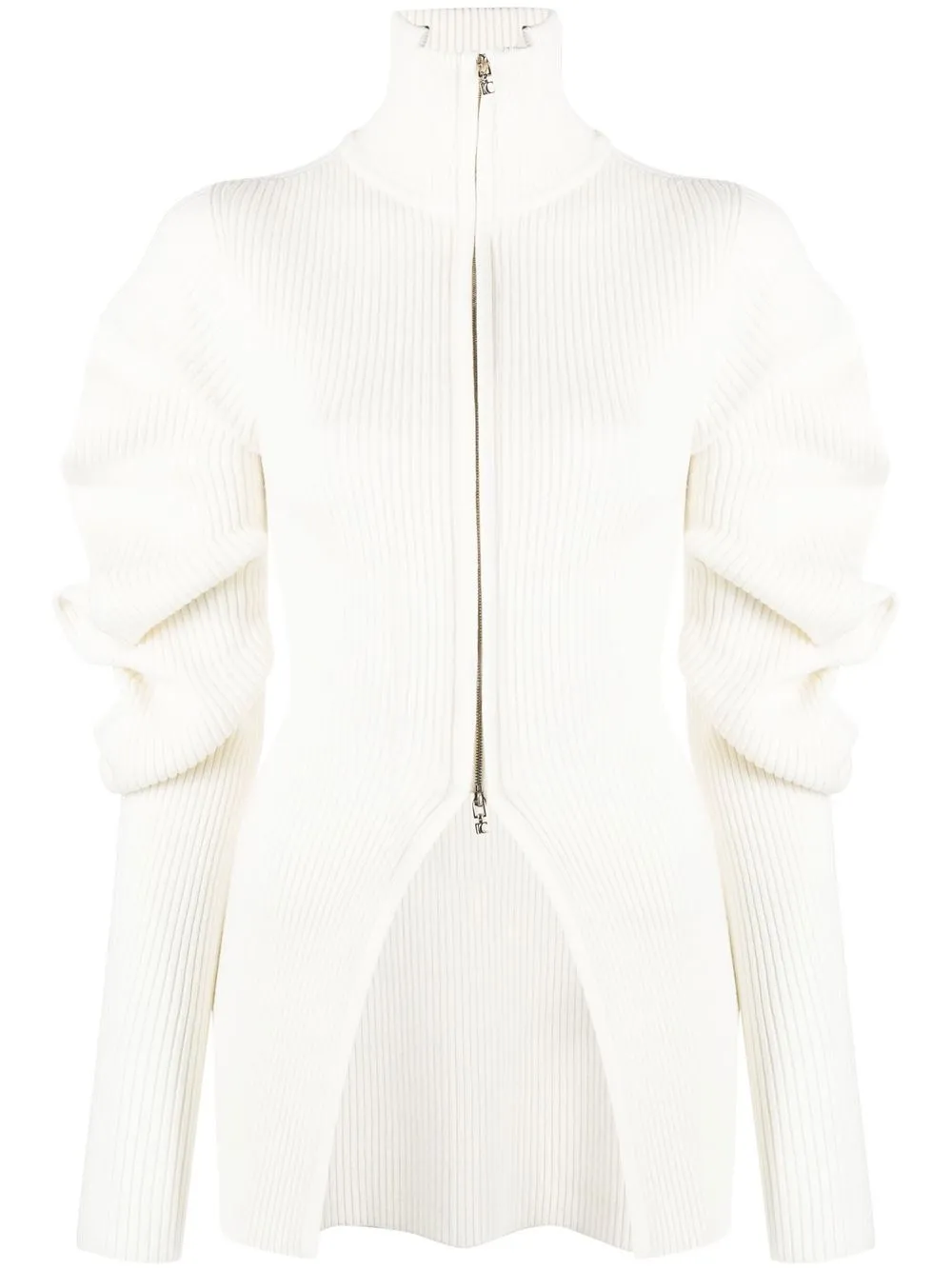

Low Classic Volume zip-up cardigan - White