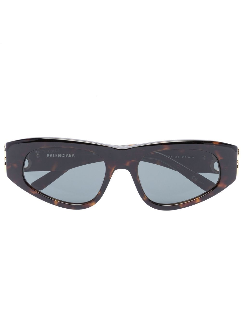 Balenciaga Brown Tortoiseshell Cat Eye Sunglasses In Schwarz