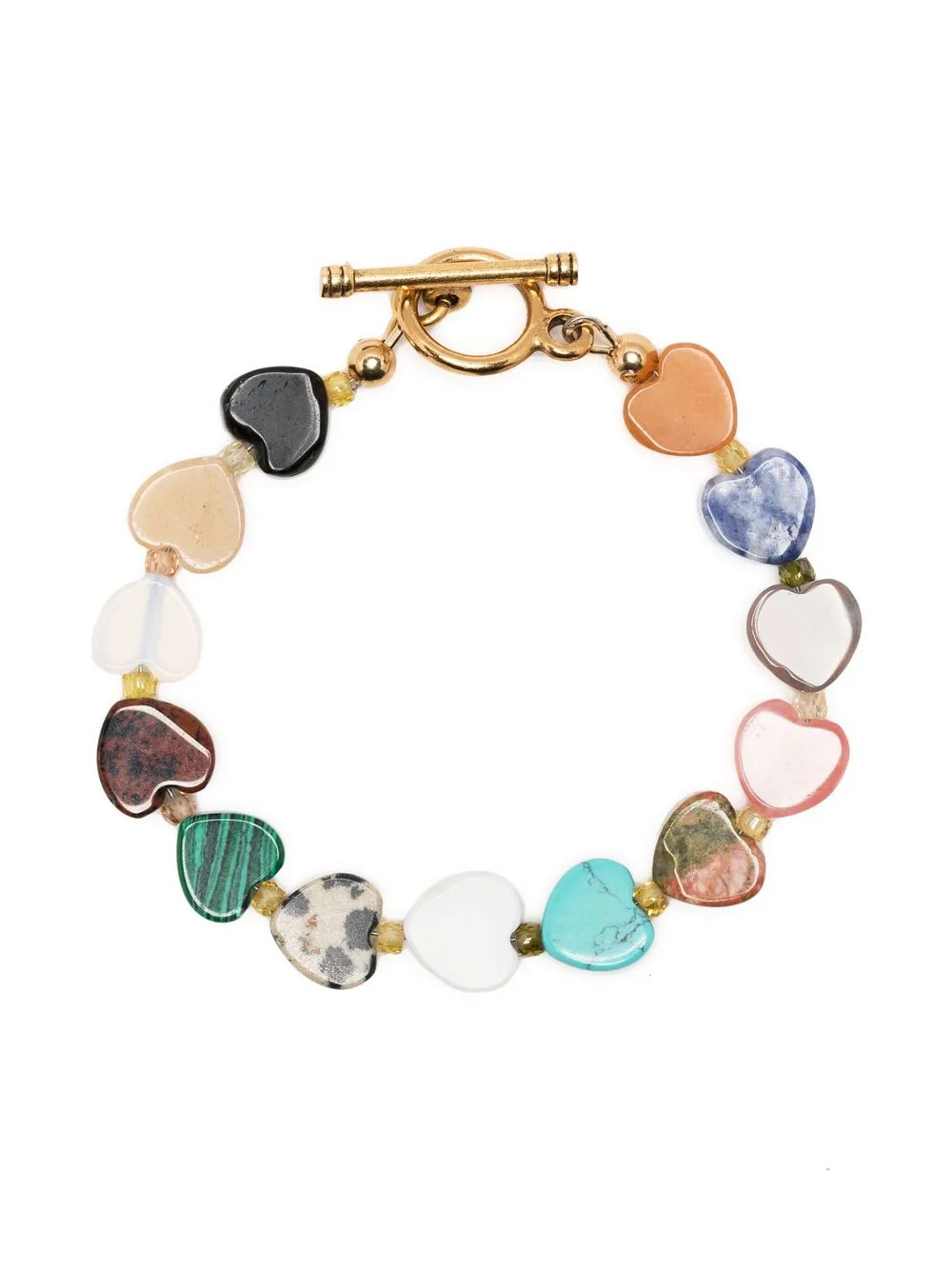 

Brinker & Eliza heart-embellished crystal bracelet - Multicolour