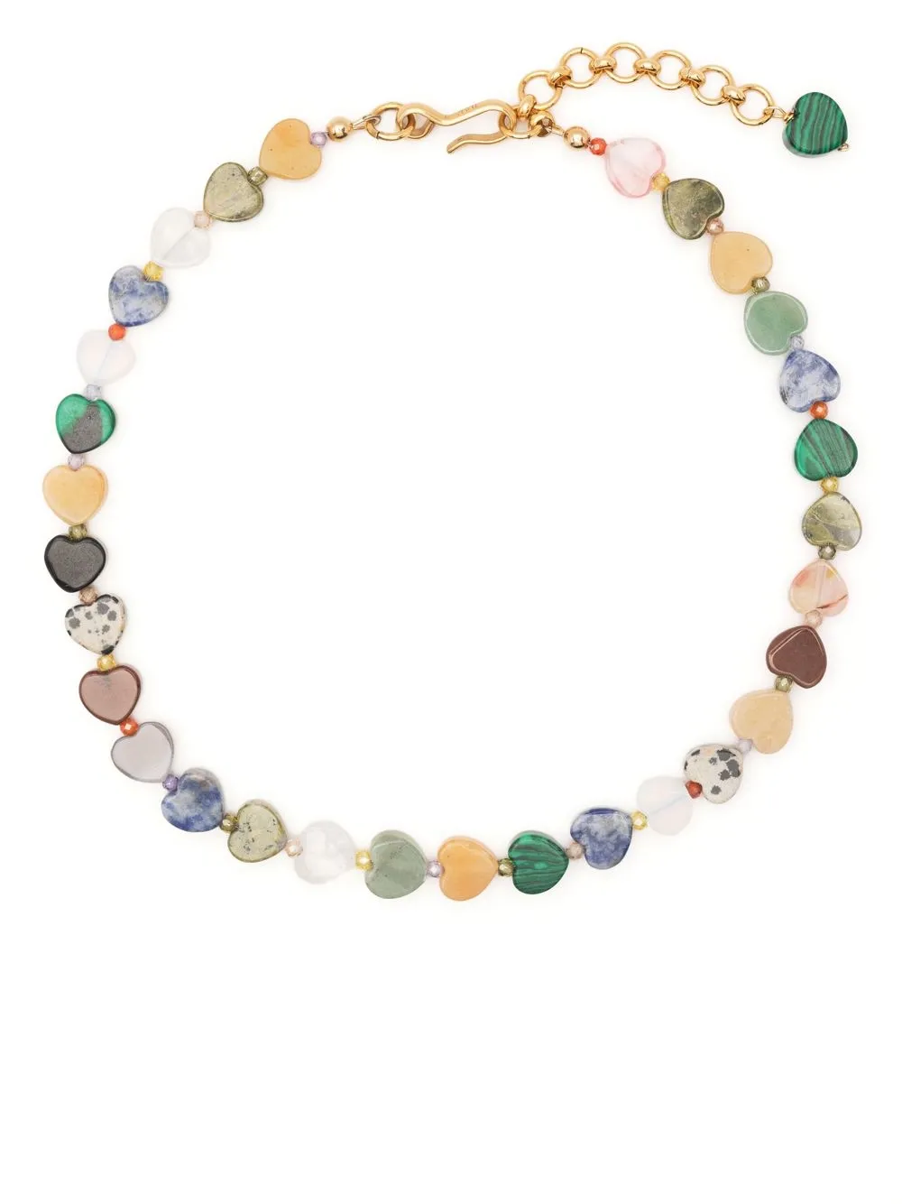 

Brinker & Eliza heart-shaped gemstone necklace - Multicolour