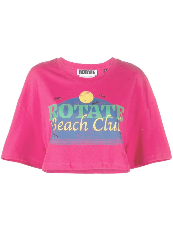 ROTATE Beach Club Print T-shirt - Farfetch