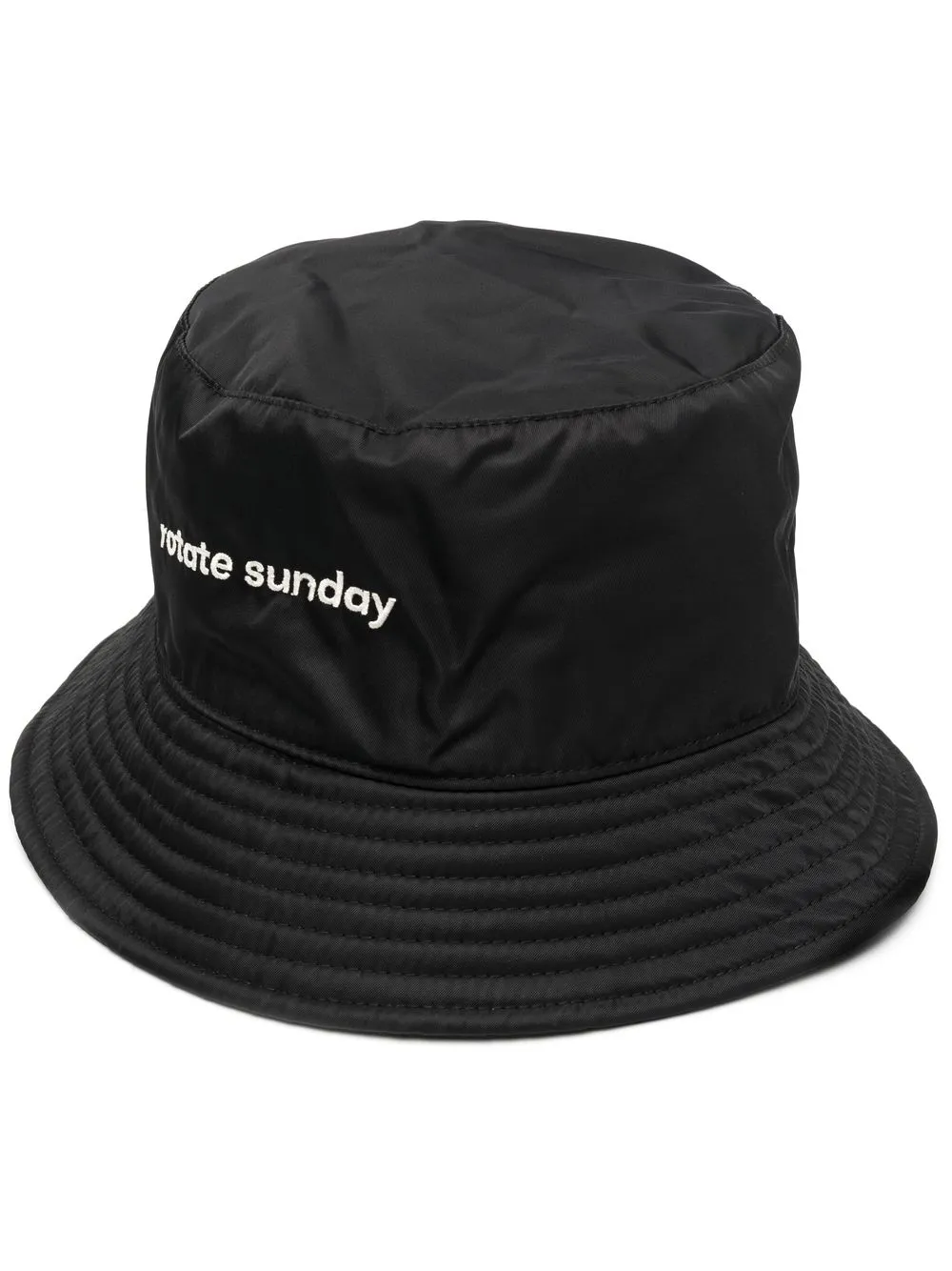 

ROTATE embroidered-logo bucket hat - Black