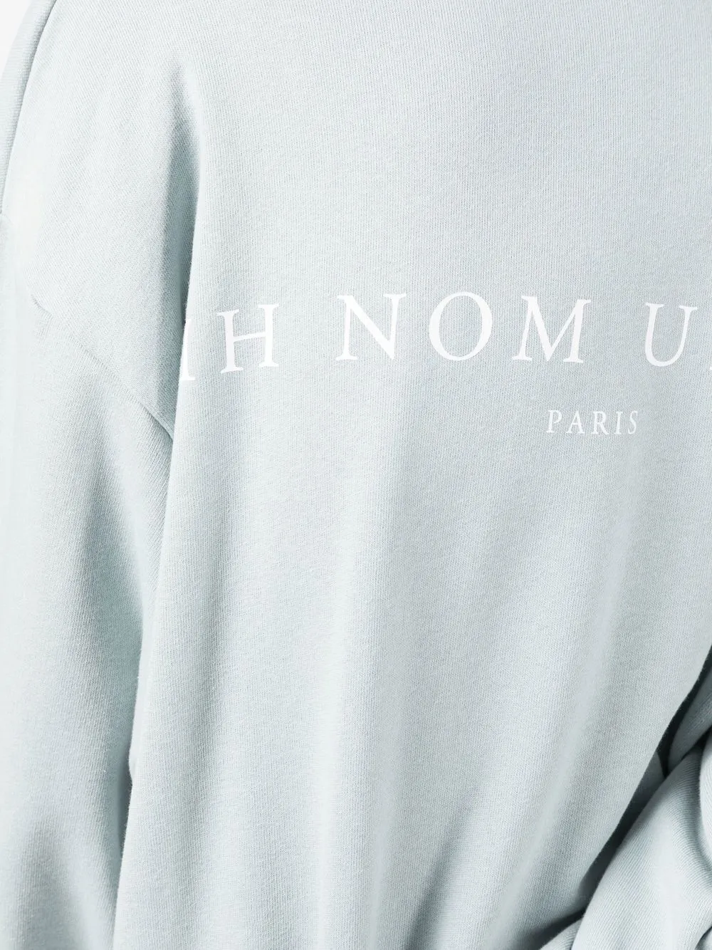 Shop Ih Nom Uh Nit Logo-print Crew Neck Sweatshirt In Blau