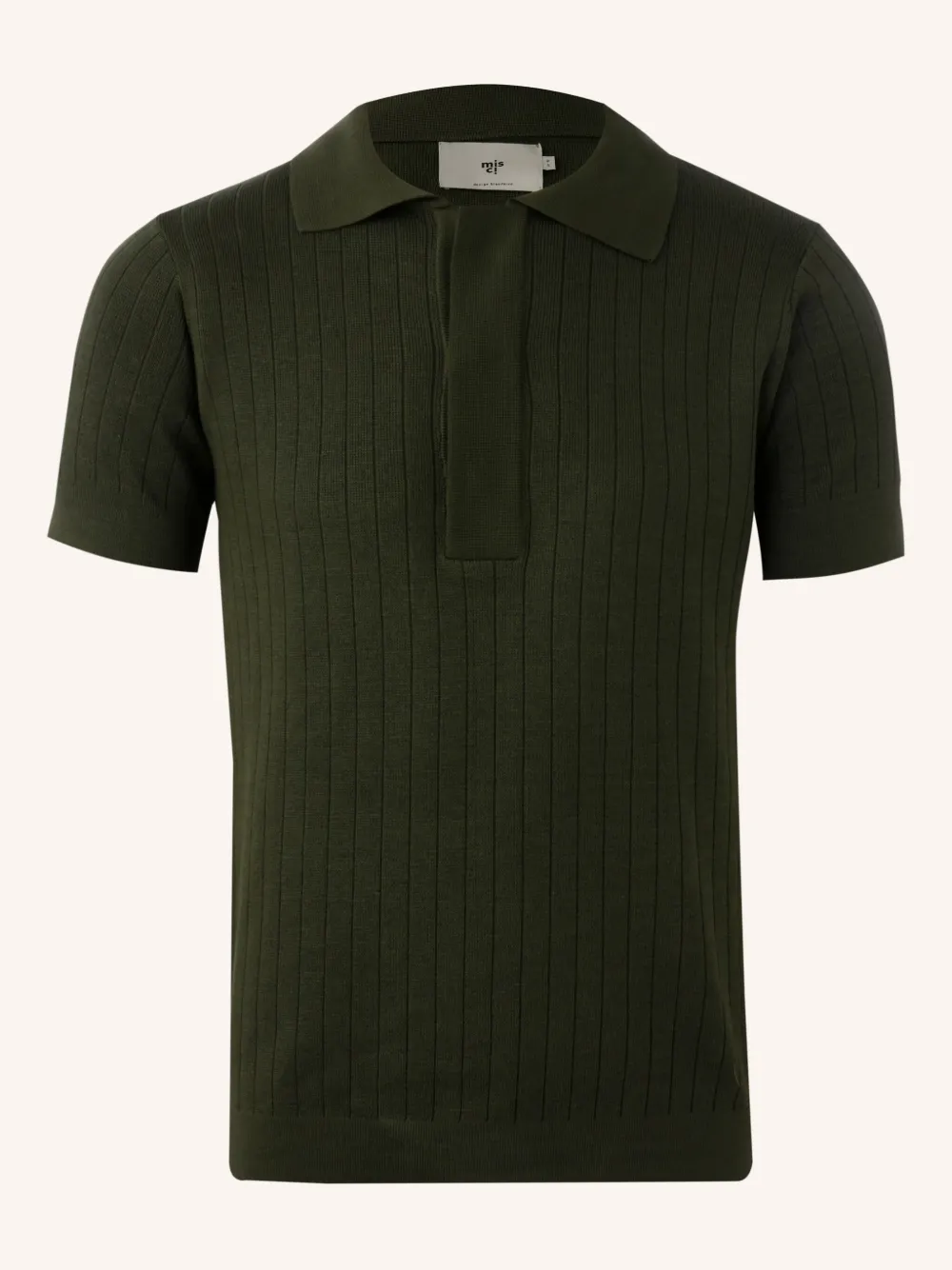 Misci Knitted Polo Shirt In Green