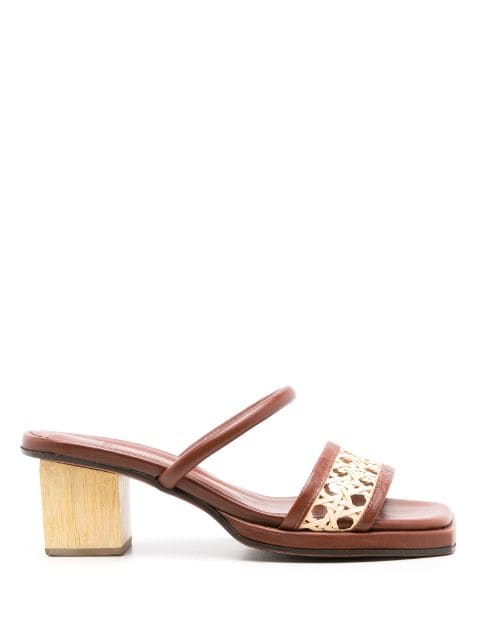 MISCI woven-trimmed sandals