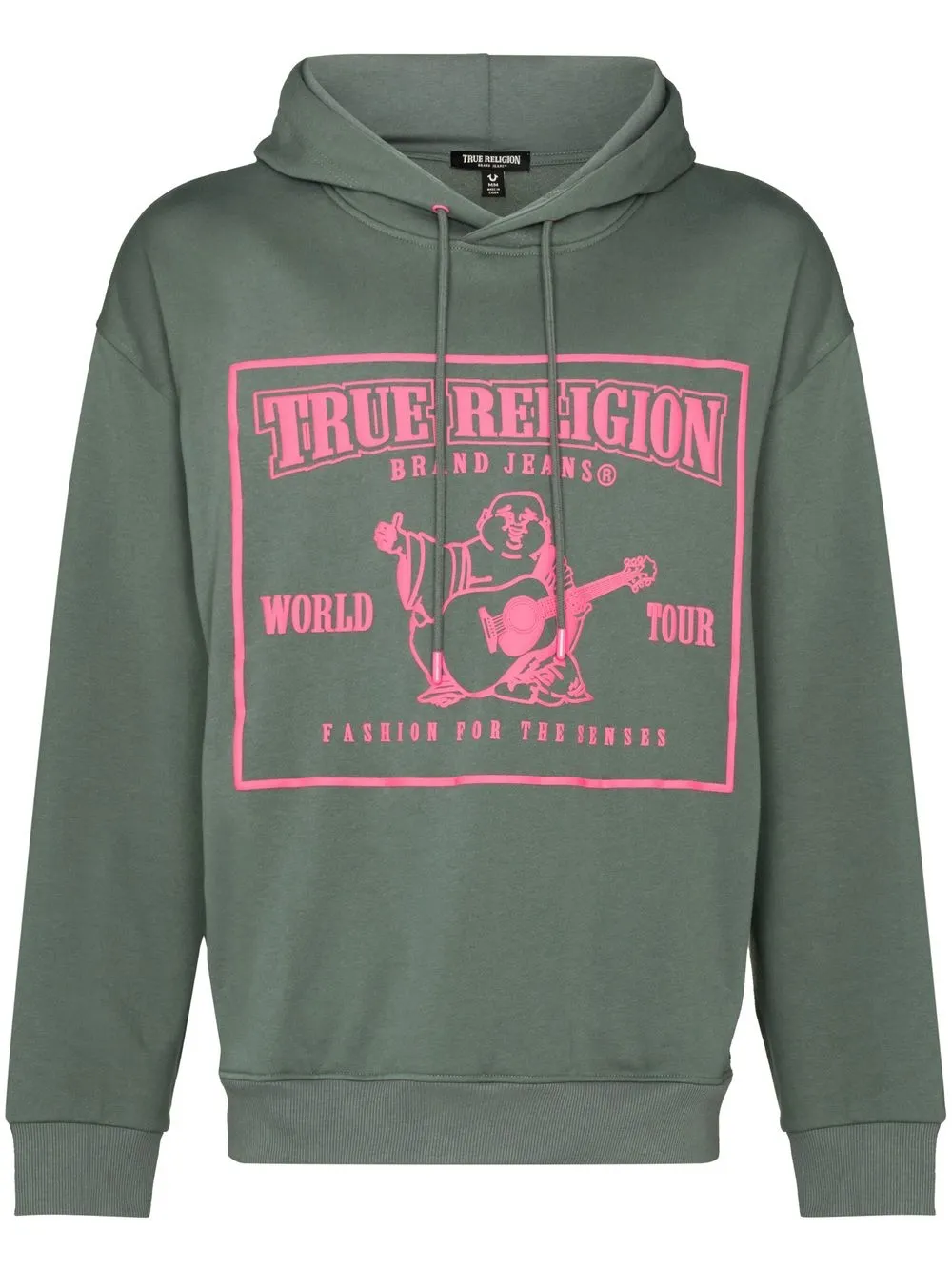 

True Religion graphic-print drawstring hoodie - Green