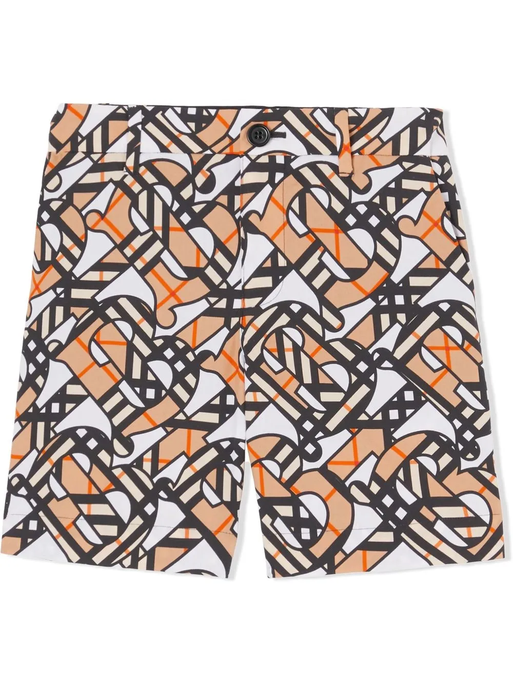 

Burberry Kids shorts de vestir con monograma TB estampado - Neutro