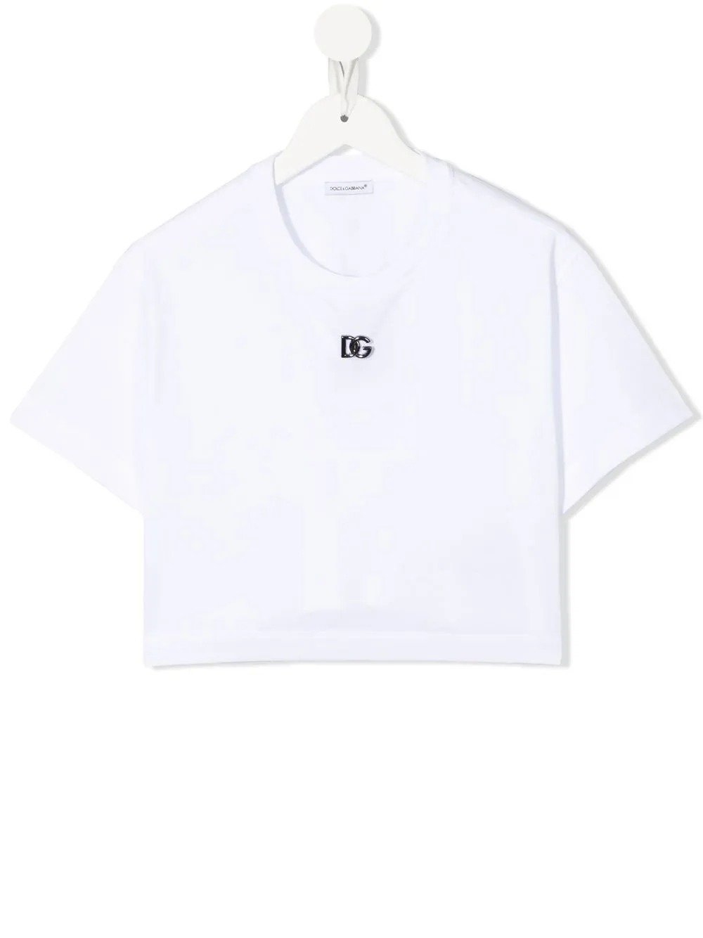 

Dolce & Gabbana Kids playera con letras del logo - Blanco