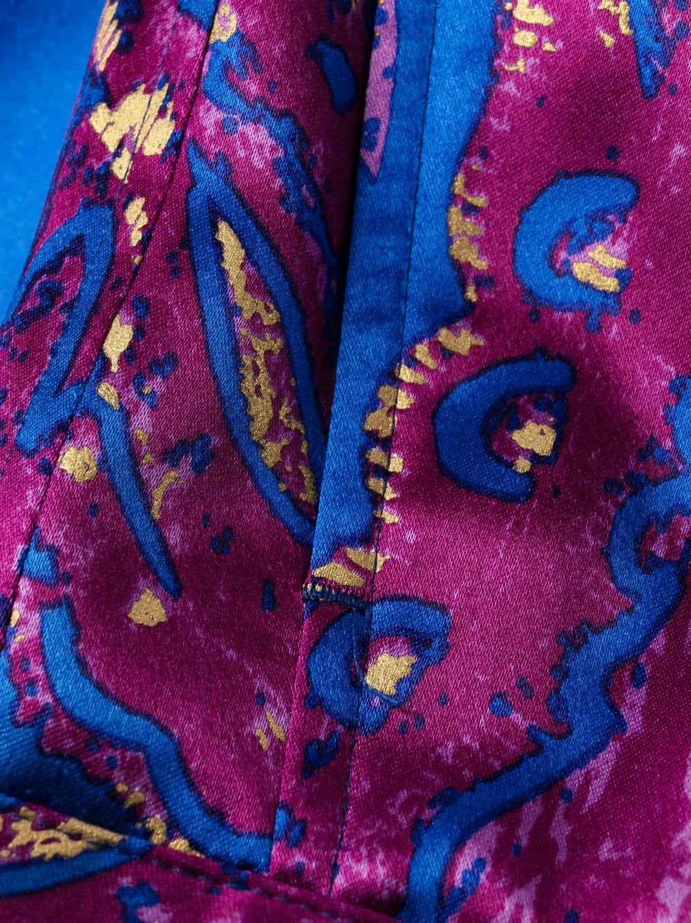 Saint Laurent paisley-print Tailored Trousers | Blue