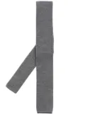 Brunello Cucinelli textured wool tie - Grey