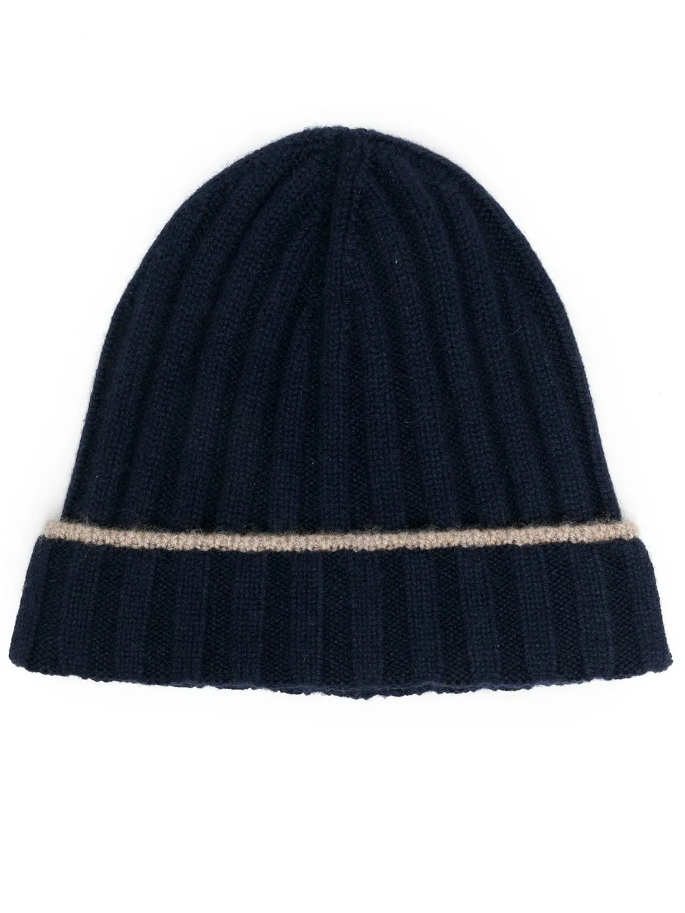 

Brunello Cucinelli cashmere ribbed beanie - Blue