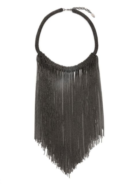 Brunello Cucinelli Monili-chain drop necklace 