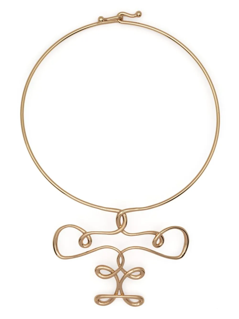 

Tory Burch twisted collar necklace - Gold