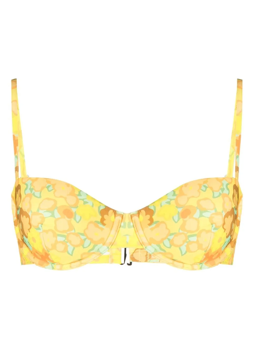 

Tory Burch top de bikini con estampado floral - Amarillo