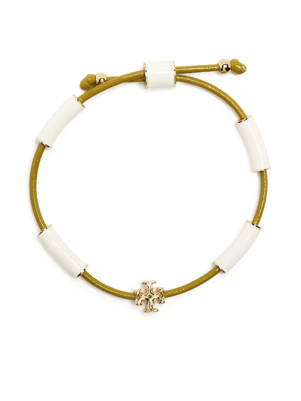 

Tory Burch pulsera Kira guilloche - Blanco