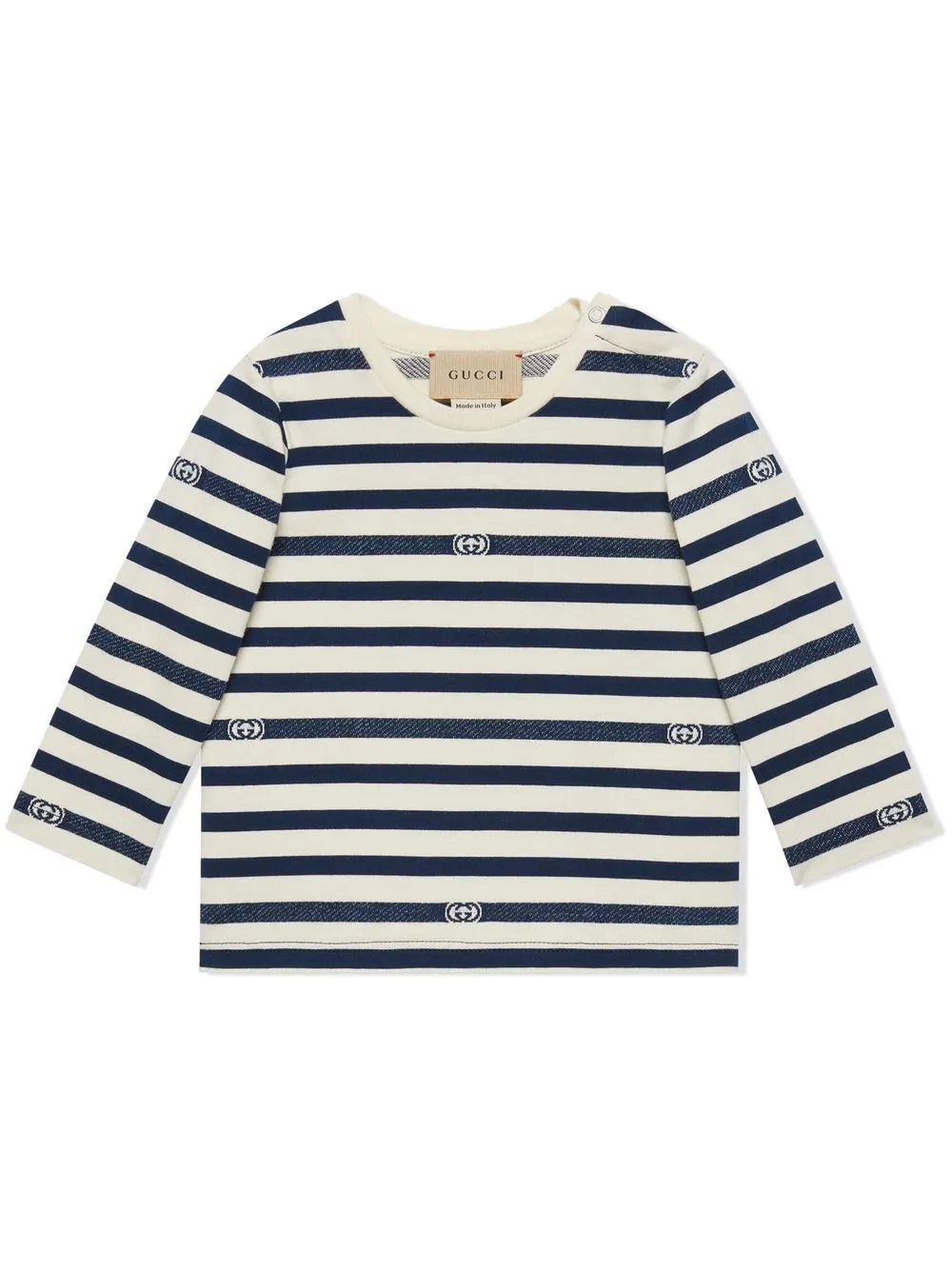 Gucci Kids グッチ・キッズ ストライプ ロングTシャツ - FARFETCH