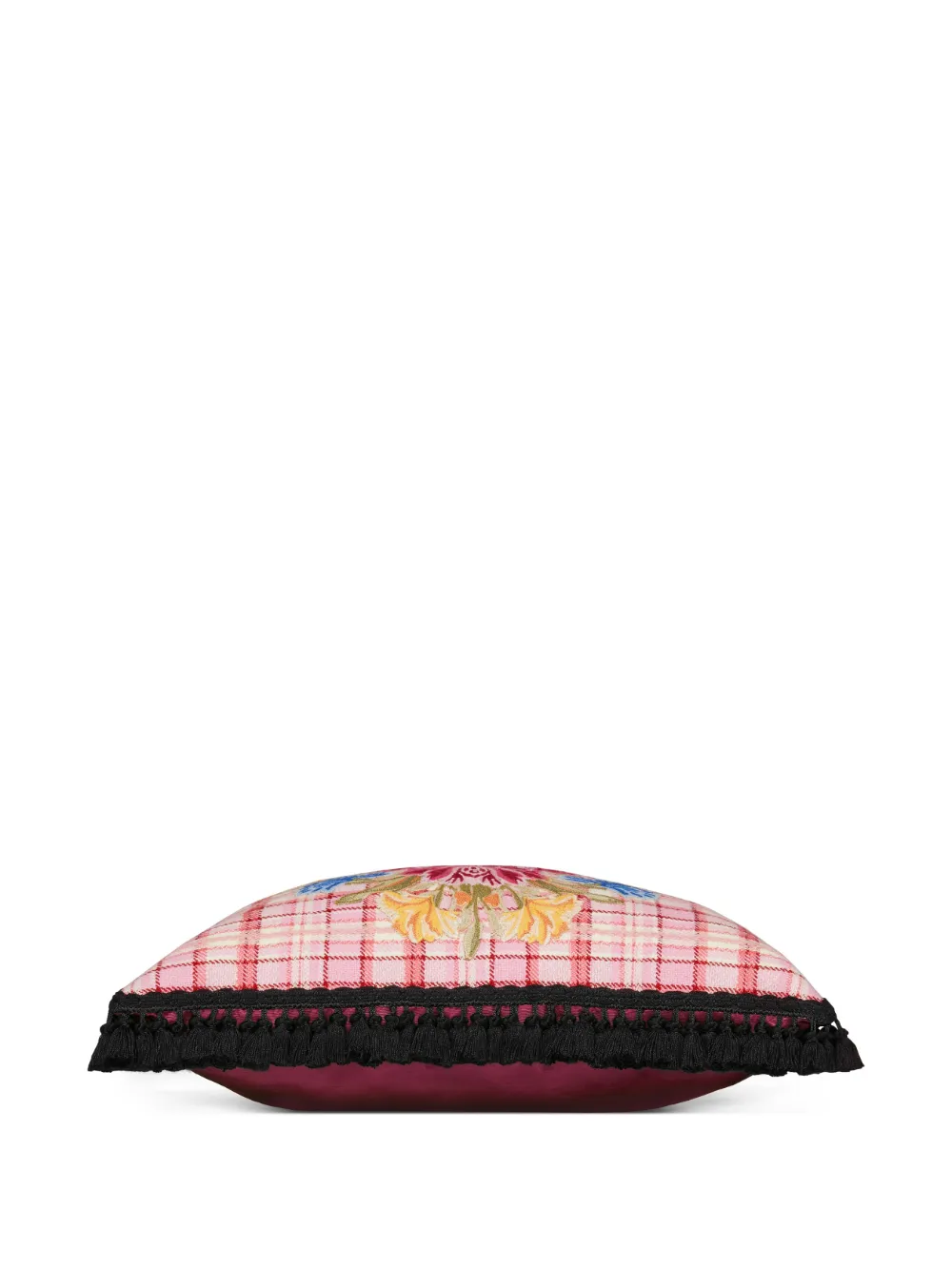 Gucci Floral Logo-embroidered Cushion In Multi