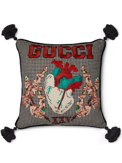 Gucci logo-embroidered cushion