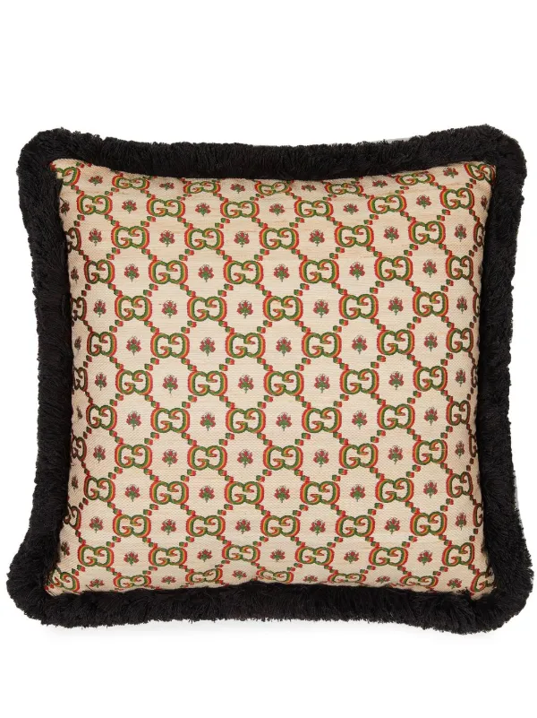 Gucci GG Jacquard silk-blend Cushion - Farfetch