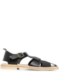 Henrik Vibskov fringe-trim caged sandals - Black