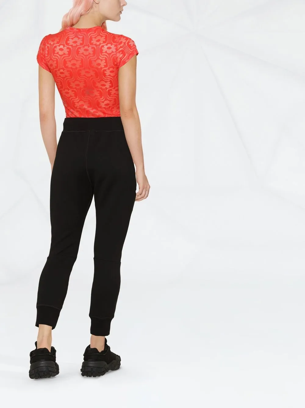  Dsquared2 Icon Jogginghose Mit Farbklecks Print   Schwarz 