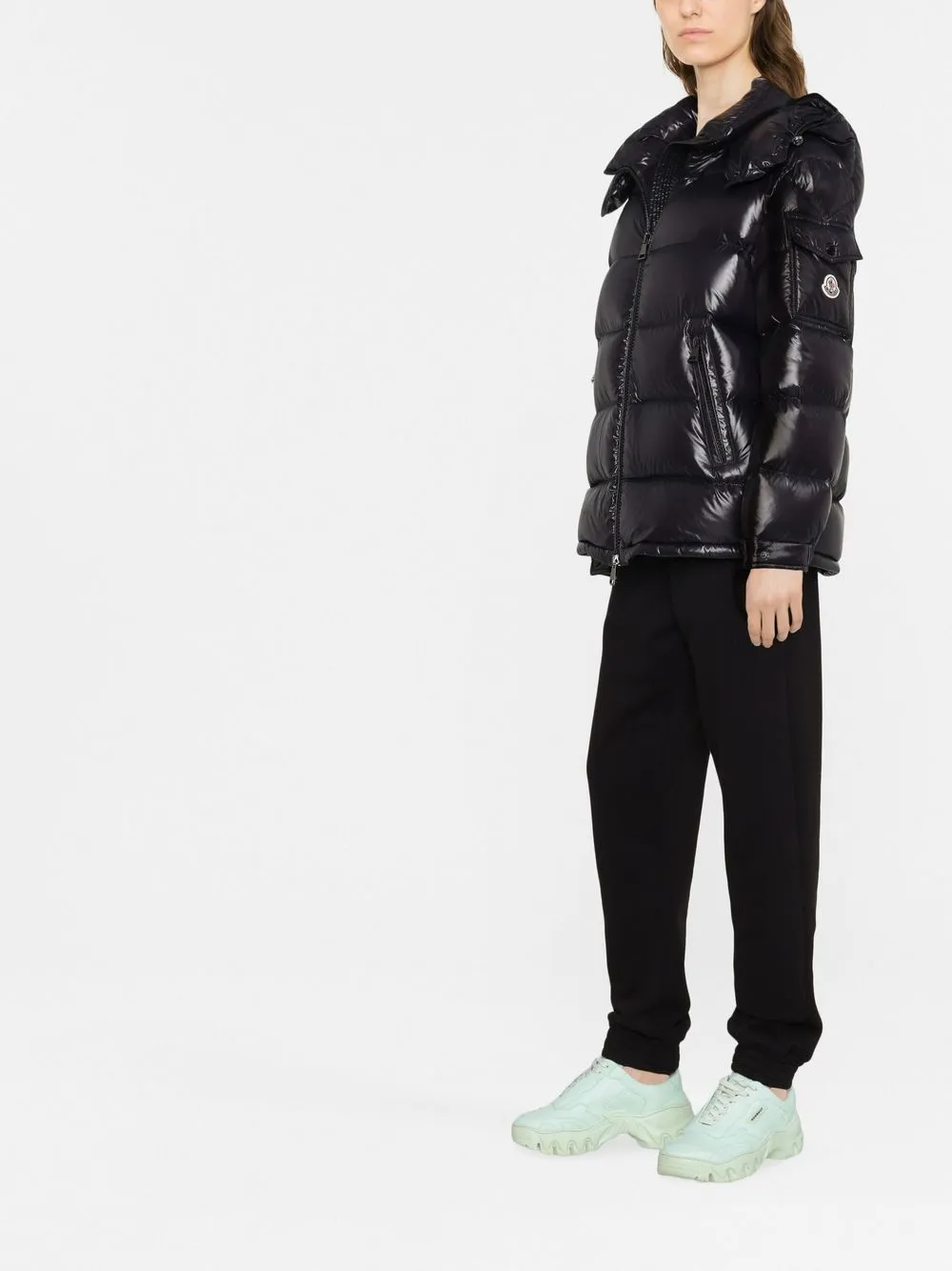 Shop Moncler Maire Down Puffer Jacket In Schwarz