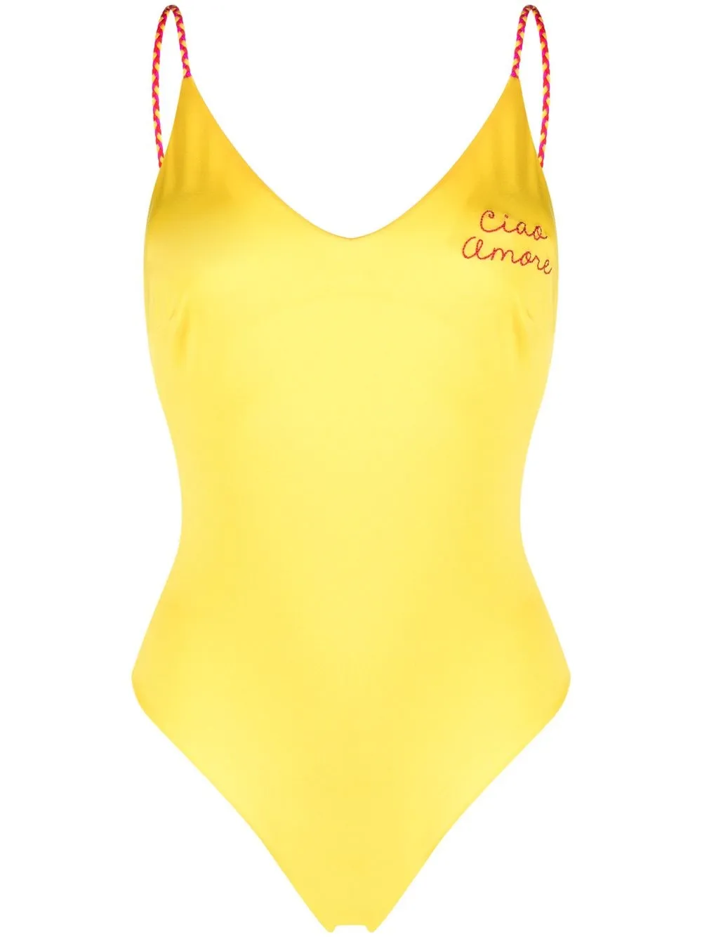 

Giada Benincasa traje de baño con logo estampado - Amarillo