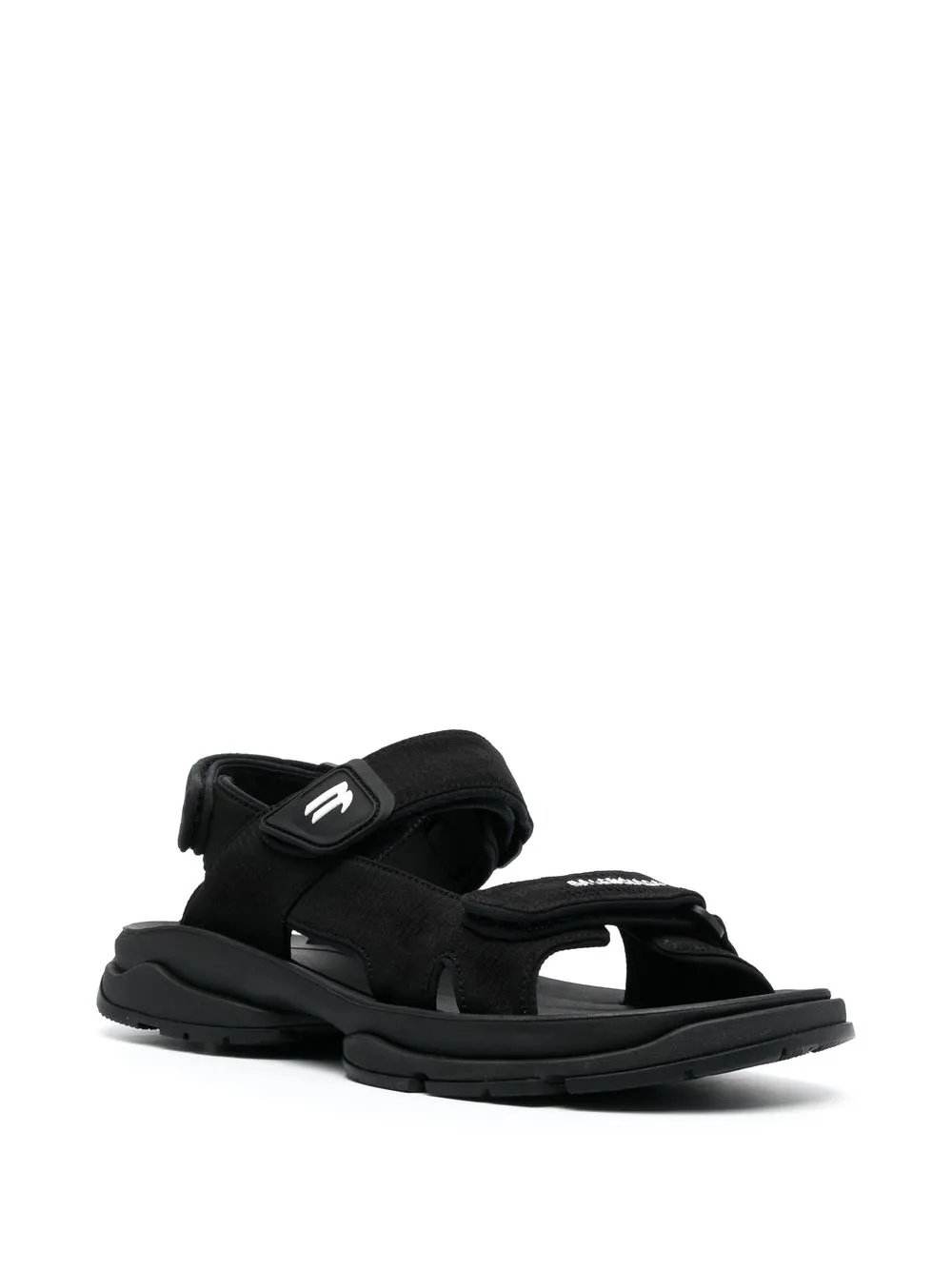 balenciaga logo strap sandals