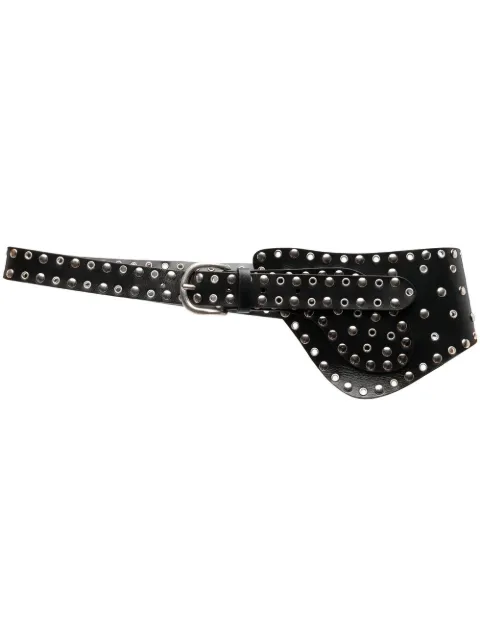 DONDUP studded leather saddle belt