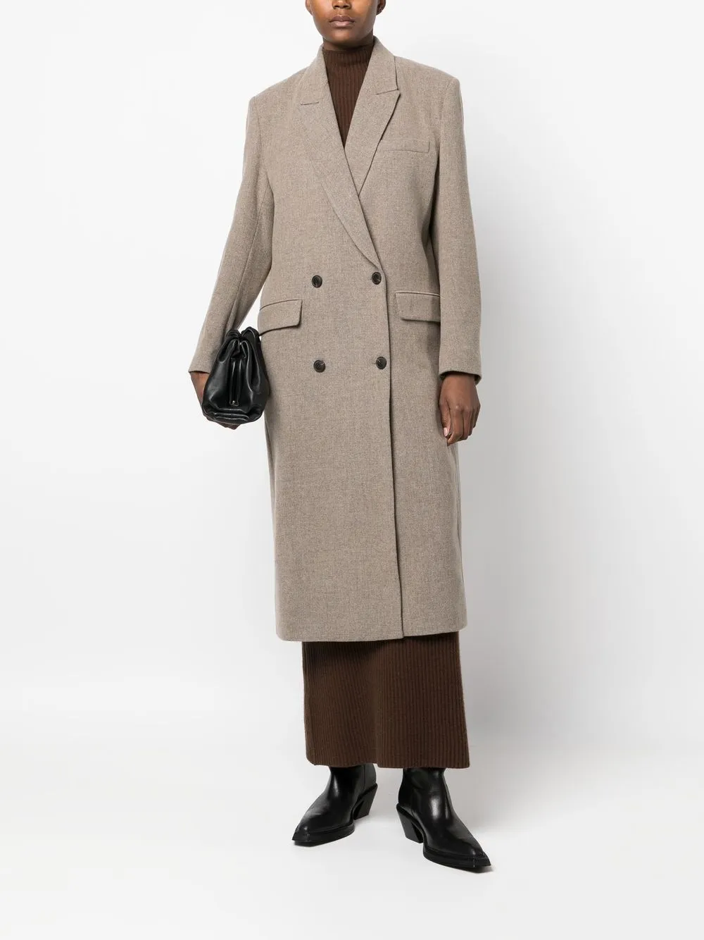 Low Classic buttoned-up double-breasted coat | Double Breasted & Peacoats | Image 2