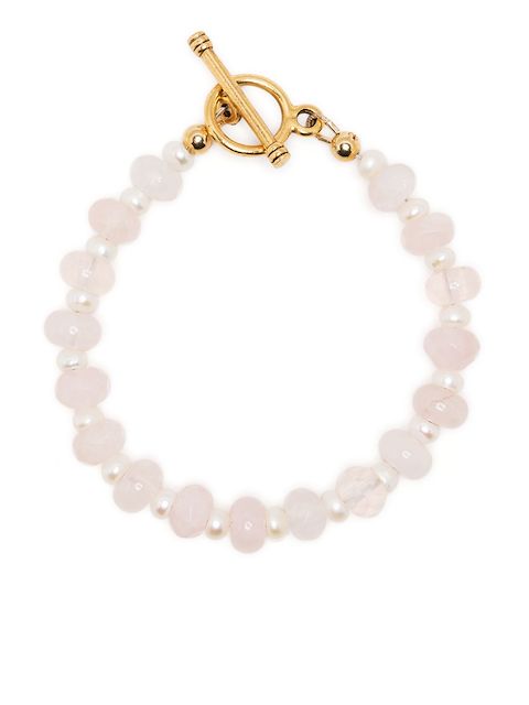 Brinker & Eliza two-tone pearl-gem bracelet
