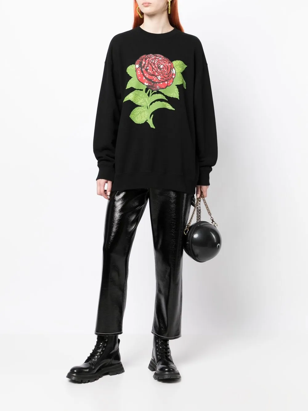 Undercover Sweater met print - Zwart