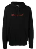 Undercover Nothing is Permanent-embroidered hoodie - Black