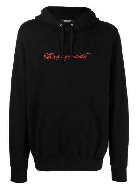 Undercover Nothing is Permanent-embroidered hoodie