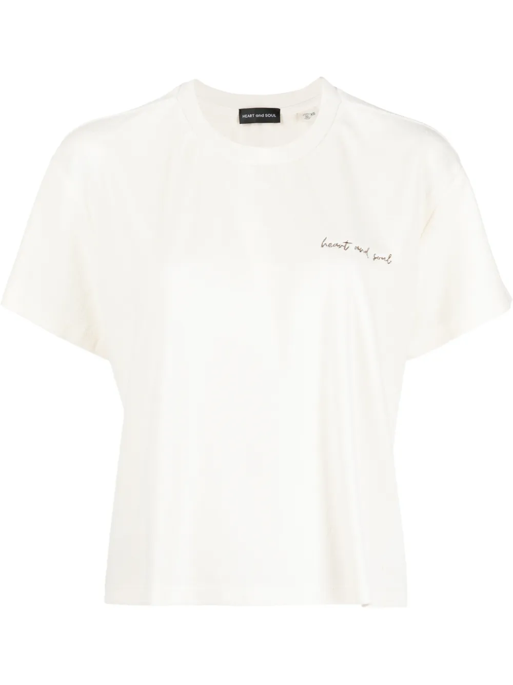 embroidered logo T-shirt | Heart and 
