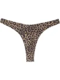 Matinèe leopard-print high-cut bikini bottoms - Brown
