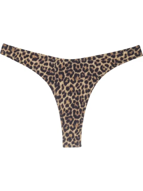 Matinèe leopard-print high-cut bikini bottoms