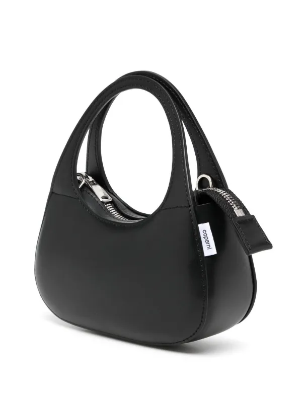 Coperni Micro Swipe Leather Tote Bag | Black | FARFETCH