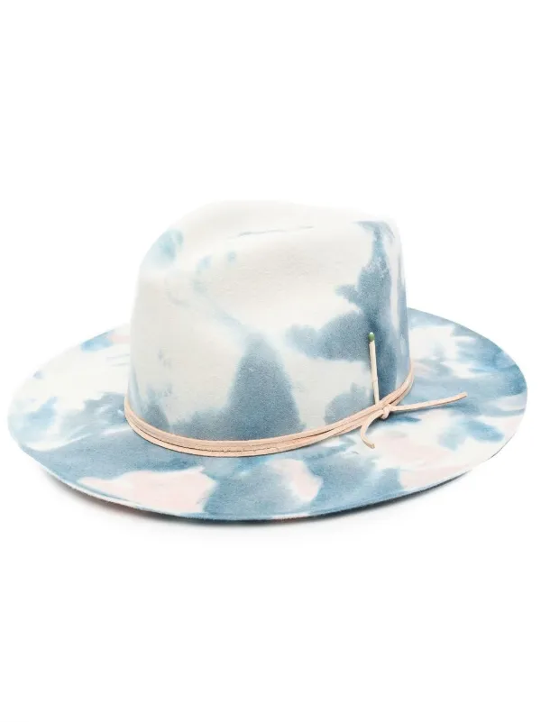 Nick Fouquet tie-dye Suede Hat - Farfetch