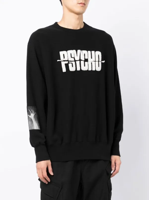 Undercover x Psycho Appliqué crew-neck Sweatshirt - Farfetch