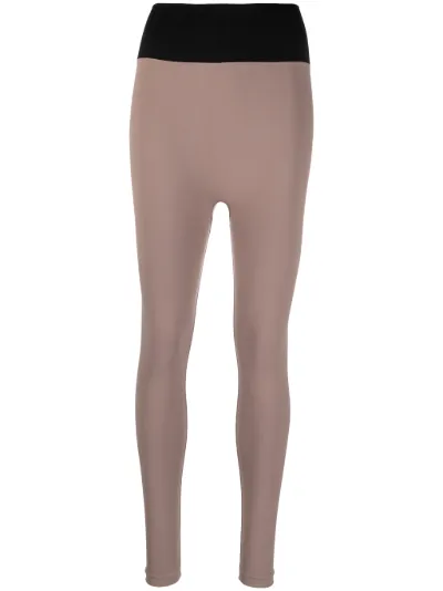 two-tone high-waisted leggings | Heart 