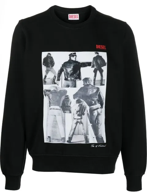 Diesel PR-S-GINN sweatshirt med grafisk tryk