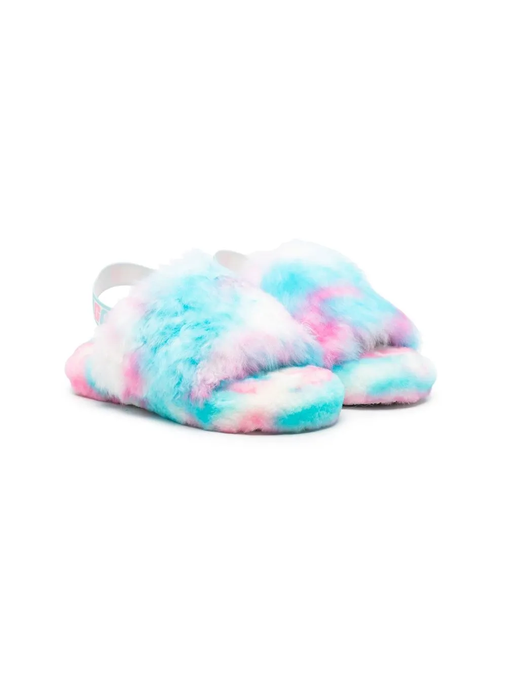 

UGG Kids sandalias Fluff Yeah - Azul