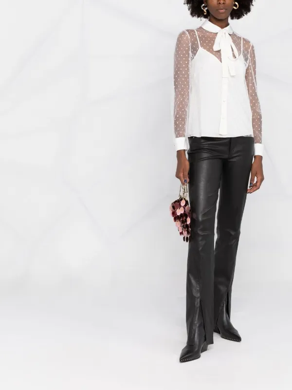 RED VALENTINO ブラウス(新品、未使用品) RED Valentino ポワンデスプリ ブラウス | ホワイト | FARFETCH JP