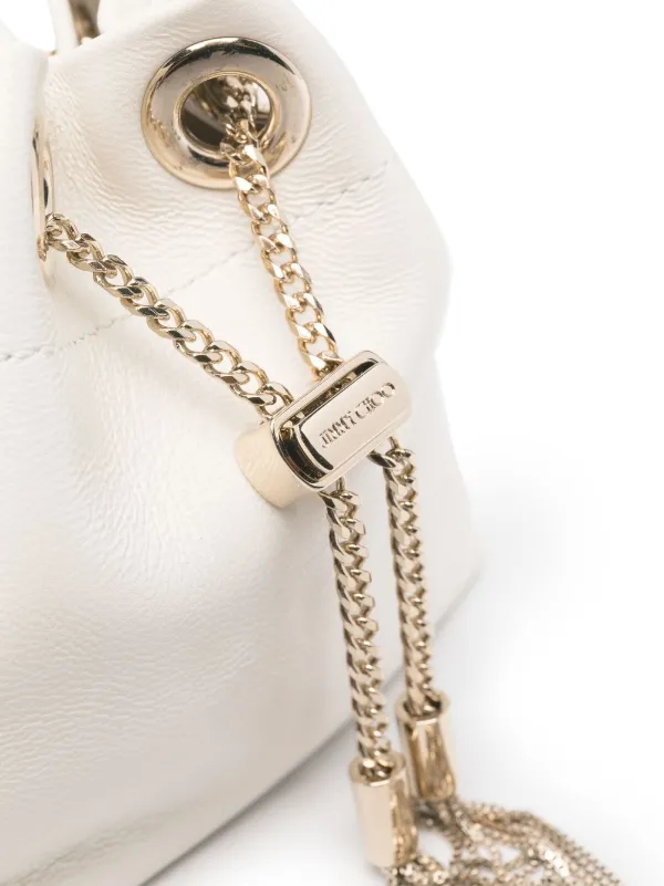 Jimmy Choo Micro Bon Bon Bag | White | FARFETCH