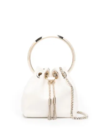 Jimmy Choo Micro Bon Bon Bag | White | FARFETCH RO