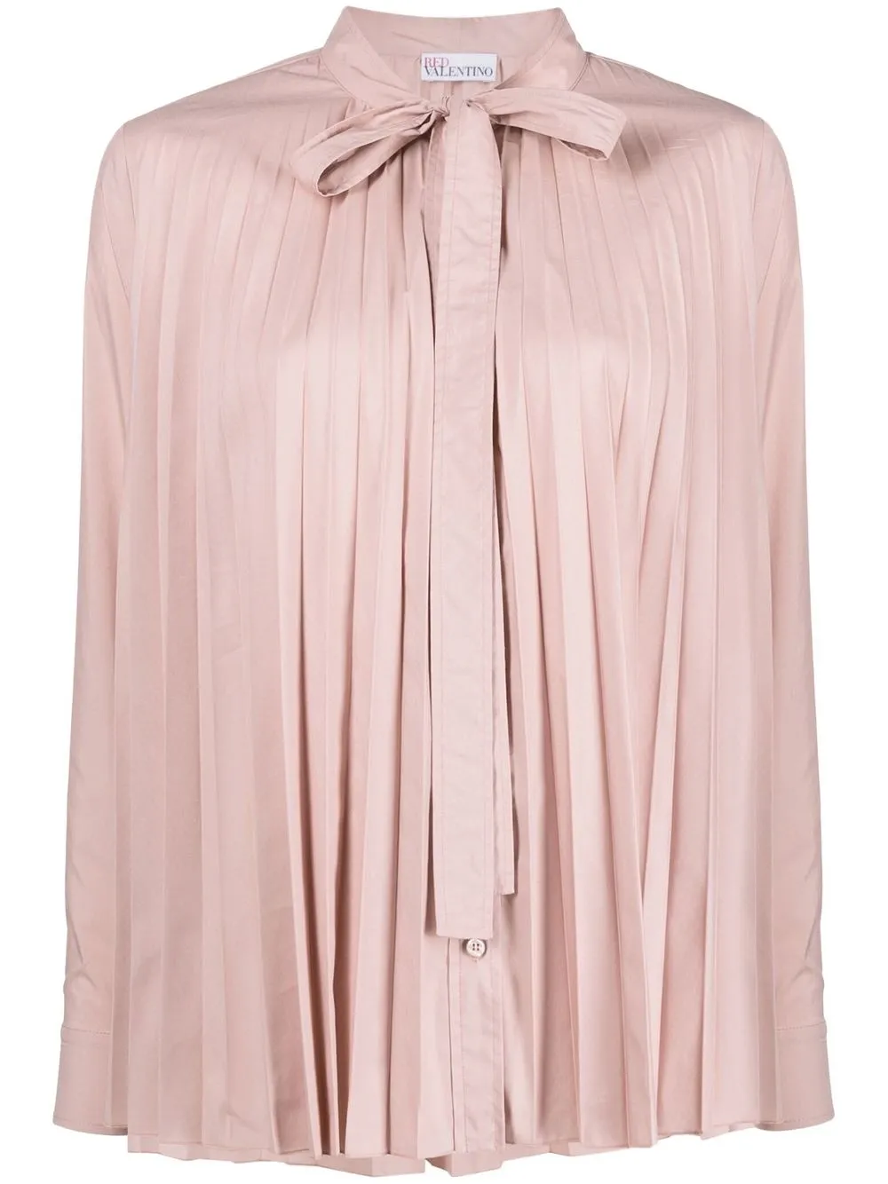 

RED Valentino pleated long-sleeved blouse - Pink