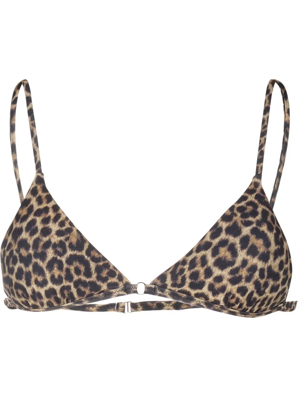 

Matinèe top de bikini Ambre con estampado de leopardo - Marrón