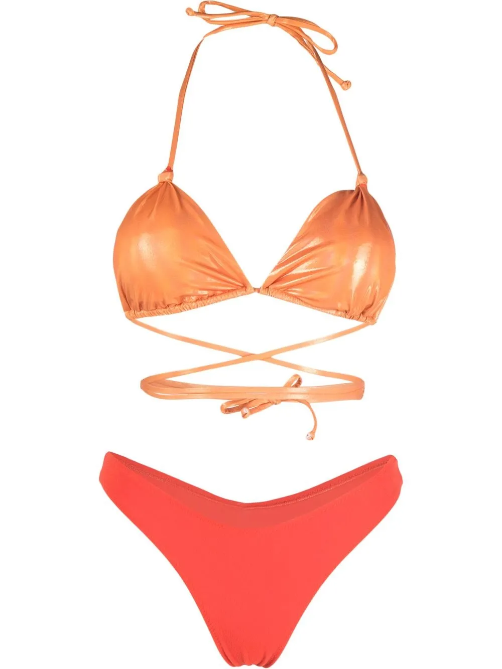 

Matinèe top de bikini Monique con tiras cruzadas de Matinèe x Eraldo - Naranja